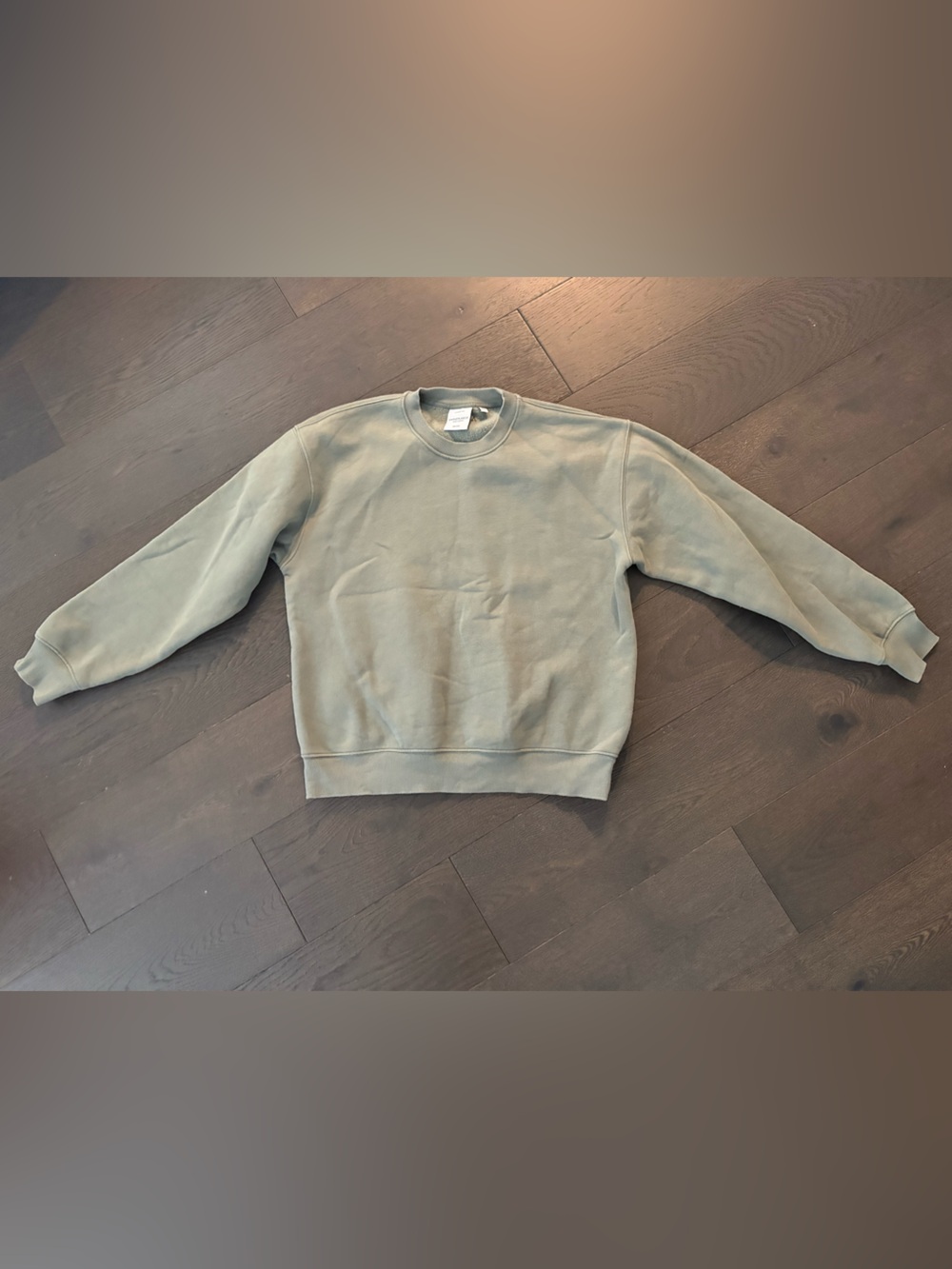 Aritzia Sweatfleece Perfect Fit Crewneck Smokey Sage